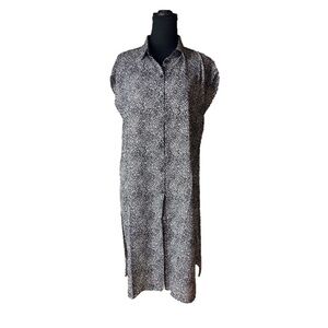 NWT Halston Button Front Duster Dress